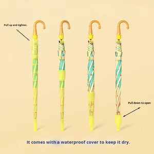 Sombrilla de Dibujos Animados para Exteriores, Protección Solar y Contra la Lluvia para Niños y Adultos, Venta al por Mayor, Sombrilla de Protección Solar para Hombres, Mujeres y Niños - Product Image 4