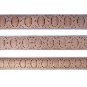 Embellecedor de madera de huevo tallado a mano de <span class=keywords><strong>haya</strong></span> maciza, tallado de madera moderno para decoración de techo interior, construcción contemporánea, bienes raíces - Product Image 2