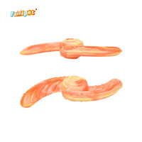 Jouet à mâcher interactif pour chien, design boomerang en TPR durable, fabrication Famipet, vente en gros personnalisée, nouveauté.