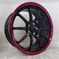 Sur mesure 12000T Forgé |   Norme DOT |   MOQ 4 S1-00070 18-24 Noir brillant rouge lèvre multi-branches pour jantes M4 G22