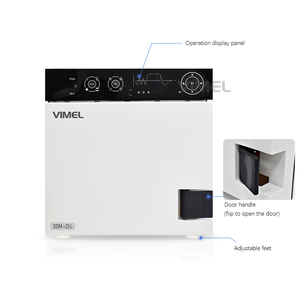 Équipement de laboratoire dentaire Écran tactile LCD <span class=keywords><strong>Panneau</strong></span> d'affichage Grande capacité 23L Stérilisateur à vapeur avec imprimante intégrée Vimel WM-SDM-23L CE - Product Image 1