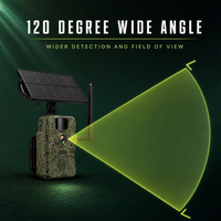 Caméra de chasse solaire 4G avec vision nocturne PIR 4MP
