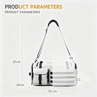 Sac de ski résistant à l'eau 50L, grande capacité, sac de sport pour sports de neige, sac convertible à bandoulière pour équipement de ski et snowboard