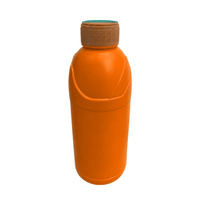 Bouteille vide de détergent en plastique HDPE de 500-1000 ml avec poignée latérale, vente en gros, logo personnalisé pour liquide de nettoyage et bouchon à vis