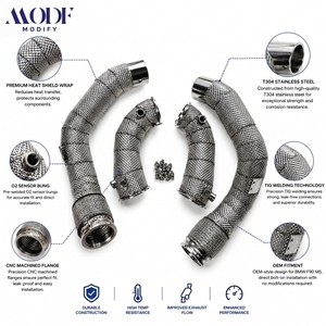 Tuberías de Escape Turbo de Alto Rendimiento con Protección Térmica para <span class=keywords><strong>BMW</strong></span> F90 M5 S63 4.4T 2018+, Barrera Térmica Avanzada, Juego de Tuberías de Competición - Product Image 2