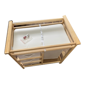 Foldable Baby <strong>Cot</strong> Portable Diaper Changing Table Solid Wood <strong>Drawers</strong> Contemporary Design OEM/ODM Custom Logo for Hotel Resort - Product Image 2