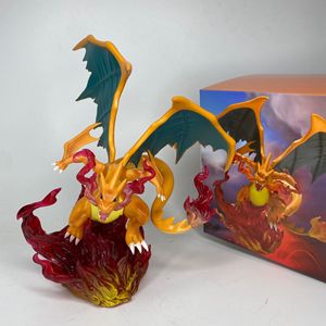 Figurine <span class=keywords><strong>Lumineuse</strong></span> Pokémon Charizard – Cadeau de Collection Anime, Modèle PVC Mignon, Ornement de Bureau - Product Image 2