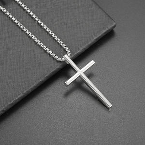 À la mode masculin Hip Hop segmenté croix Alternative jeunesse Culture cadeau collier ras du cou pour Punk sous-culture accessoire de mode - Product Image 2