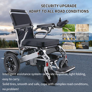 軽量アルミ合金折りたたみ式ポータブル電動車椅子障害者用 - Product Image 4