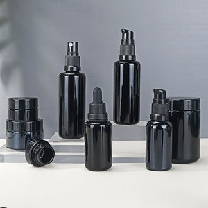 Frascos de Vidrio Violeta de Boca Ancha de 8oz 250ml para Crema Facial Cosmética, Frascos de Vidrio Negro de 2 Oz 4 Oz 8 Oz 5g 10g 15g 30g 100g 150g 250g - Product Image 5