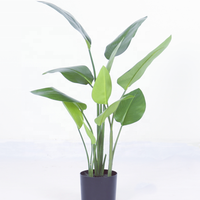 Bonsaï artificiel de bananier variegé de petite taille, de haute qualité et abordable, directement de l'usine, pour la décoration de la maison et du jardin