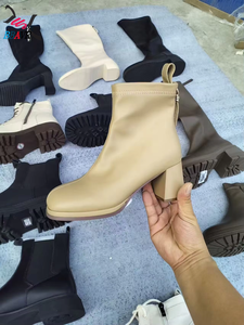 Nouvelles Bottes Longues en Cuir PU pour Femme, Modèle Hiver, Vente Chaude, Prix Abordable, Vente en Gros - Product Image 6