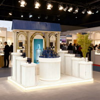 Vitrine de présentation de parfum en bois pour magasin de parfum, vitrine de présentation de parfum, utilisation en centre commercial