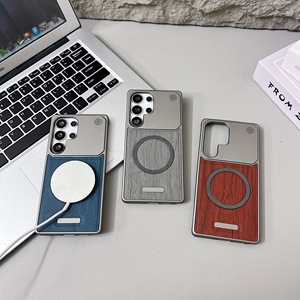 เคสโทรศัพท์แม่เหล็กลายไม้ไร้กรอบหรูหราสำหรับซัมซุงกาแล็คซี่ S26เคส S24 S25พิเศษกระจายความร้อนด้วยแรงกระแทก - Product Image 4