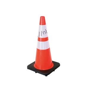 กรวยจราจร PVC สะท้อนแสง ทนทาน มองเห็นได้ชัดเจน สำหรับถนนหลวง ถนนสายเล็ก มุมถนน และงานเตือนภัยบนถนน - Product Image 1