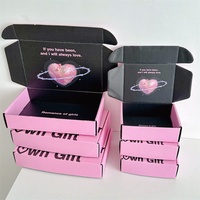 Boîte d'expédition personnalisée pour vêtements, t-shirts, costumes, avec logo sur mesure, en carton ondulé pliable
