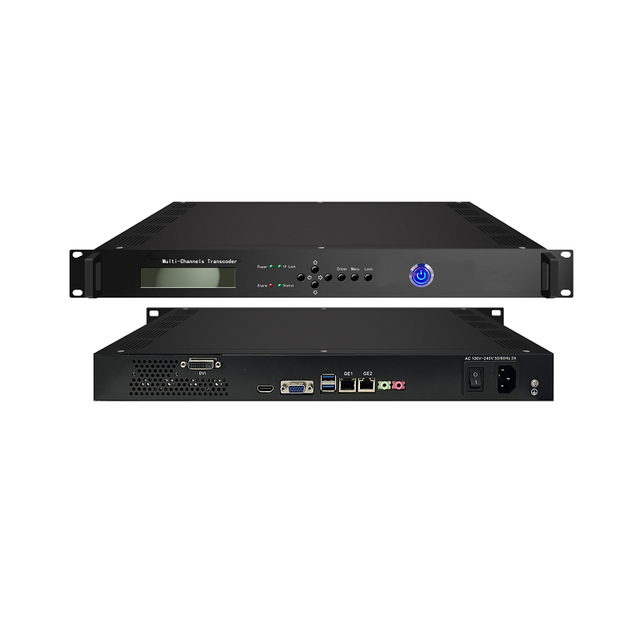 Multi-Channel IP Video Transcoder H.264/H.265/MPEG2 4K IPTV Transcoder UDP/RTMP/HLS/SRT Save Bandwidth up to 50%