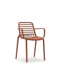 كرسي طعام بسيط عصري ملون رخيص قابل للتكديس بتصميم إيطالي كرسي داخلي وخارجي - Product Image 2