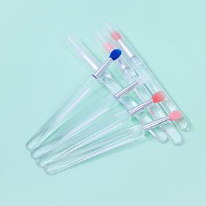 En gros, couvre-pinceaux et applicateurs portables en silicone réutilisables, en forme de baguette, pour <span class=keywords><strong>maquillage</strong></span> des lèvres, eye-liner et nail art - Product Image 3