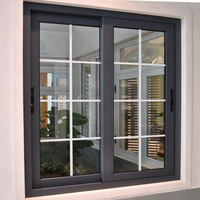 Ventanas de Aluminio con Aislamiento Térmico, Estilo Francés, para Casa o Villa, Marca Optima Custom Villa House Store, Ventana Panorámica Fija de Aluminio