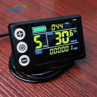 Pantalla LCD a Color S866 para Bicicleta Eléctrica, Velocímetro, Indicador de Voltaje y Kilometraje, Protocolo de Comunicación UART No.2, Medidor para Scooter y Bicicleta Eléctrica