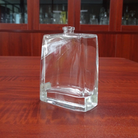 Fabricant chinois de flacons de parfum en verre rectangulaires torsadés uniques de 100 ml