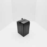 Boîtier de batterie cylindrique pour vélo électrique Cedley modèle 4830, en ABS+PC, pour cellules 18650/21700/26500, 170 cellules, sortie 5 kWh, noir