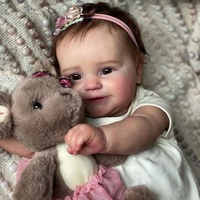 Recién nacido realista Reborn Baby Doll lindo silicona Diy juguete hecho a mano arte muñeca regalo de moda para niños juguetes para juego de imitación