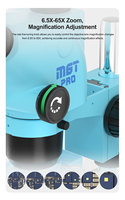 Microscopio Estéreo Trinocular RELIFE RL-M6T-STL2 con Zoom Continuo, Enfoque HD y Gran Angular para Reparación de Placas Base de Teléfonos Móviles y PCB