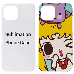 Phone Cases Cover Custom Logo for Diy Heat Press for iPhone 11 12 13 14 pro 2D TPU Plastic Sublimation Mobile Phone Case Blanks