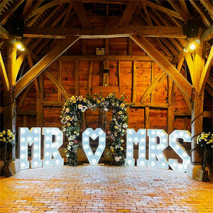<span class=keywords><strong>Letra</strong></span> de marquesina con luz Led para fiesta de boda personalizada, letras de marquesina de 4 pies, letreros Led de 3 pies, letras de marquesina gigantes - Product Image 5