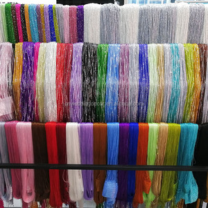 Denso Nero di Spaghetti Fringe String Filo Pannelli di Tamponamento Divisorio Fly Screen <span class=keywords><strong>per</strong></span> Soggiorno - Product Image 5