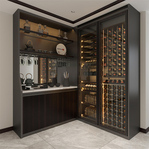 Enfriador de Botellas de Vino y Licor de Venta Directa de Fábrica, Mueble de Cocina Color Rojo Vino - Product Image 1