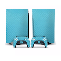 SYY – autocollant de couverture en Fiber de carbone, décoration de haute qualité pour PS5 contrôleur de jeu accessoires de jeu