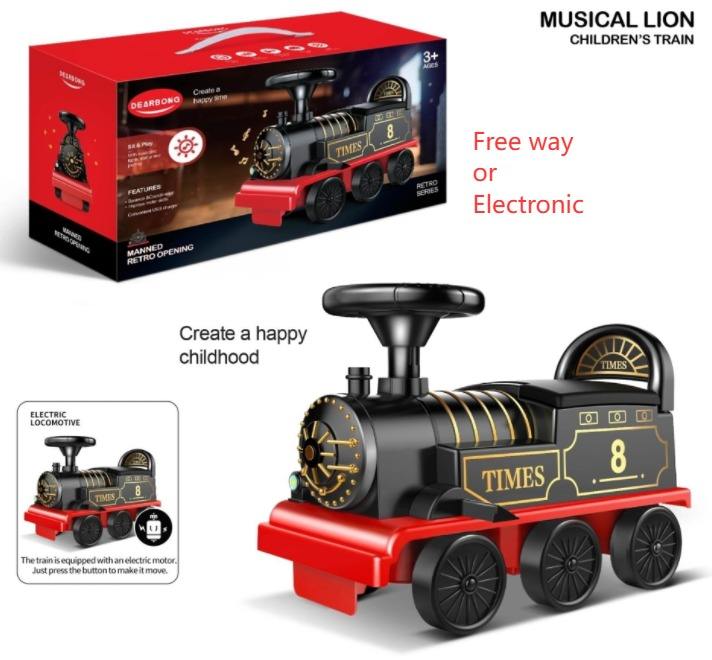 Electronic train with light and music