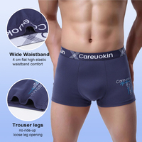 Bon Prix Caleçons Boxer Homme Pas Chers de Qualité Supérieure Careuokin en Polyester 95% Élasthanne Taille Moyenne Extensible Logo Personnalisé