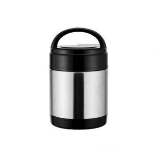 Stainless Steel Insulated Lunch Box 1.2L 1.6L 2.0L Portable Cylinder <b>Clip</b> On Lid For Travel Home Office Use - Product Image 3