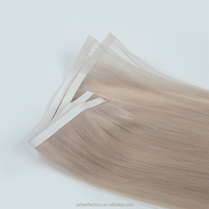 Extensiones de Cabello Humano Liso Sedoso al por Mayor, de Dos Tonos, con Cinta Adhesiva Invisible de PU, Doble Trama y Cutícula Alineada - Product Image 6