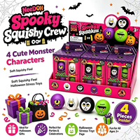 Best-seller transfrontalier : Jouet anti-stress Halloween effrayant, balle à presser à thème, design monstre mignon, en TPR, unisexe, pour 14 ans et plus