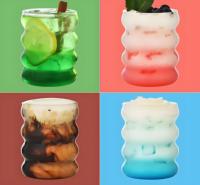 Nouveau Style10oz haute Borosilicate café froid thé verre tasse haute qualité glace Milkshake boisson verrerie