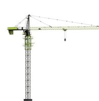 Grue à tour à plateforme plate Zoomlion 12t de haute qualité R245-10RB, moteur haute puissance, hauteur de levage 70m, excellent moteur, roulement, boîte de vitesses