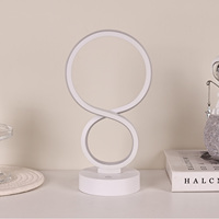 Lampe de lecture LED moderne à 8 couleurs, veilleuse, changement de couleur RVB, variateur tactile, lampe de bureau pour la décoration de la maison