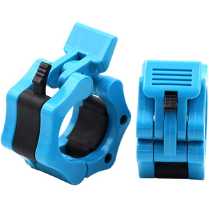 KWO Gym Equipment Exercise Clip Training Black Plastic Nylon Holder Weightifting Custom logo Clamp Oyplimic Collars <b>Barbell</b> - Product Image 5