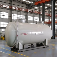 5000L 10m3 10Ton lpg Réservoir de stockage de gaz propane Réservoir de stockage ASME 5000 Litres 2.5ton 5Ton LNG Réservoir de stockage