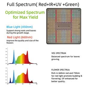 BAVAGREEN <span class=keywords><strong>Lampe</strong></span> de culture <span class=keywords><strong>LED</strong></span> Samsung UV IR à contrôle séparé 135W Spectre complet Minuterie intégrée <span class=keywords><strong>Lampe</strong></span> <span class=keywords><strong>LED</strong></span> pour plantes - Product Image 4