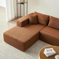 Canapé modulaire compact en L moderne et personnalisé 2026 – Ensemble de canapés sectionnels compressibles en tissu pour salon et hôtels