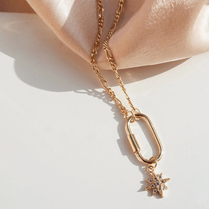ROXI Oferta Especial Collar de Plata de Ley 925 Bañado en Oro de 18K con Colgante de Estrella Delicado y Cadena con Cierre de Mosquetón para Mujer - Product Image 4