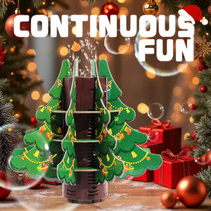 Machine à bulles automatique pour arbre de Noël, jouet à bulles DIY pour fête de Noël, pistolet à bulles - Product Image 1