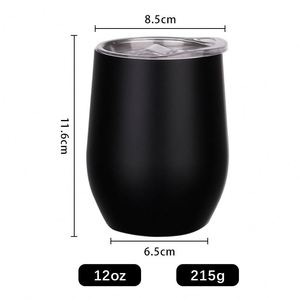 Vaso Térmico Mini de 12oz para Bebidas, de Acero Inoxidable, Doble Pared, sin Tallo, con Tapa, en Oferta - Product Image 3