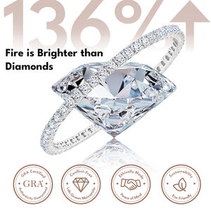 Moissanite Tennis S925 Sterling <b>Silver</b> Women <b>Men</b> Jewelry White Gold Plated Hypoallergenic D VVS1 Round Cut Moissanite <b>Bracelet</b> - Product Image 4